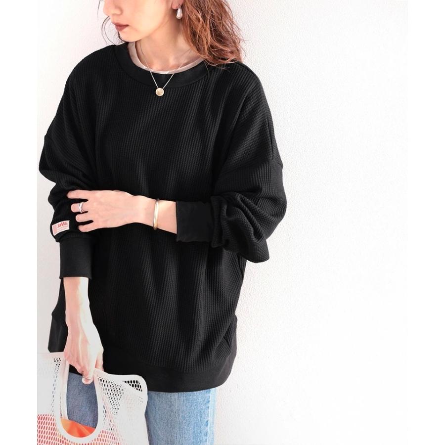 《JaVaジャバ コラボ》【family+】メール便  レディース 大きいサイズ トップス カーディガン 前後2way オーバーサイズ ゆったり ドルマン ボリューム | classicalelf | 08