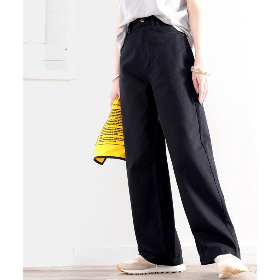 メール便  レディース 大きいサイズ 小さいサイズ パンツ ボトムス デニム ワイドパンツ 美脚 春 夏 秋 | classicalelf | 13