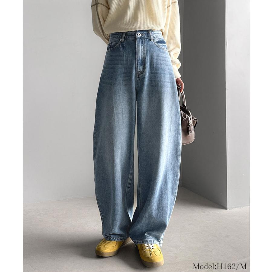 【 クラシカルエルフ classical elf 】 ボトムス パンツ レディース ゆったり シルエット カーブ デニム | classicalelf | 10