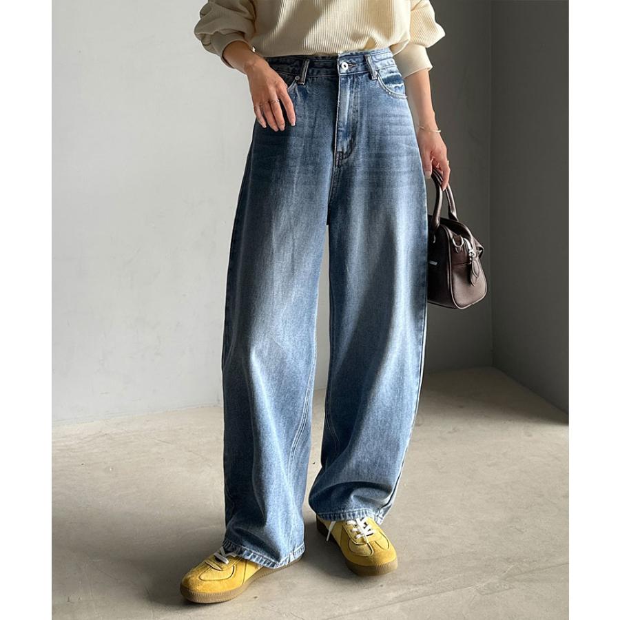 【 クラシカルエルフ classical elf 】 ボトムス パンツ レディース ゆったり シルエット カーブ デニム | classicalelf | 11