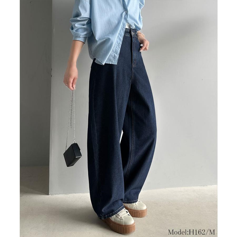 【 クラシカルエルフ classical elf 】 ボトムス パンツ レディース ゆったり シルエット カーブ デニム | classicalelf | 13