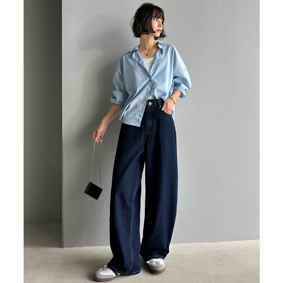 【 クラシカルエルフ classical elf 】 ボトムス パンツ レディース ゆったり シルエット カーブ デニム | classicalelf | 14