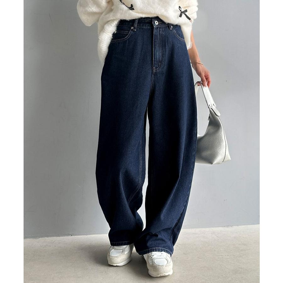 【 クラシカルエルフ classical elf 】 ボトムス パンツ レディース ゆったり シルエット カーブ デニム | classicalelf | 15
