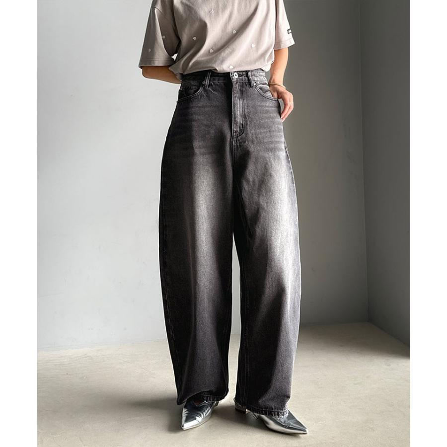 【 クラシカルエルフ classical elf 】 ボトムス パンツ レディース ゆったり シルエット カーブ デニム | classicalelf | 05
