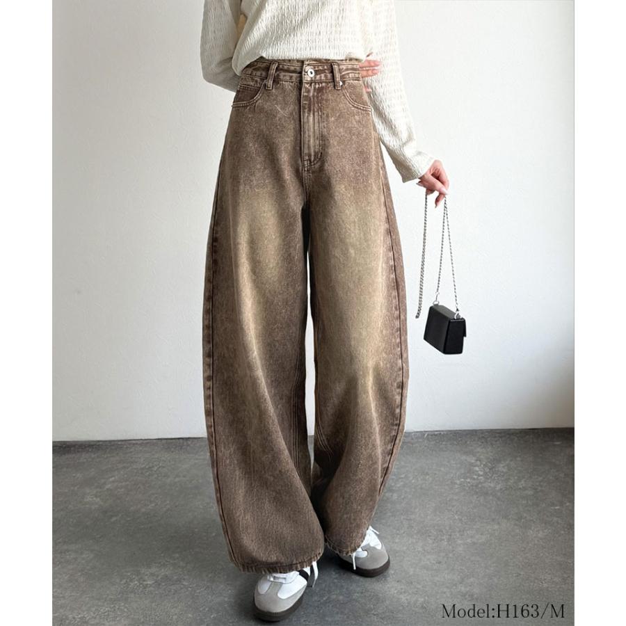 【 クラシカルエルフ classical elf 】 ボトムス パンツ レディース ゆったり シルエット カーブ デニム | classicalelf | 06