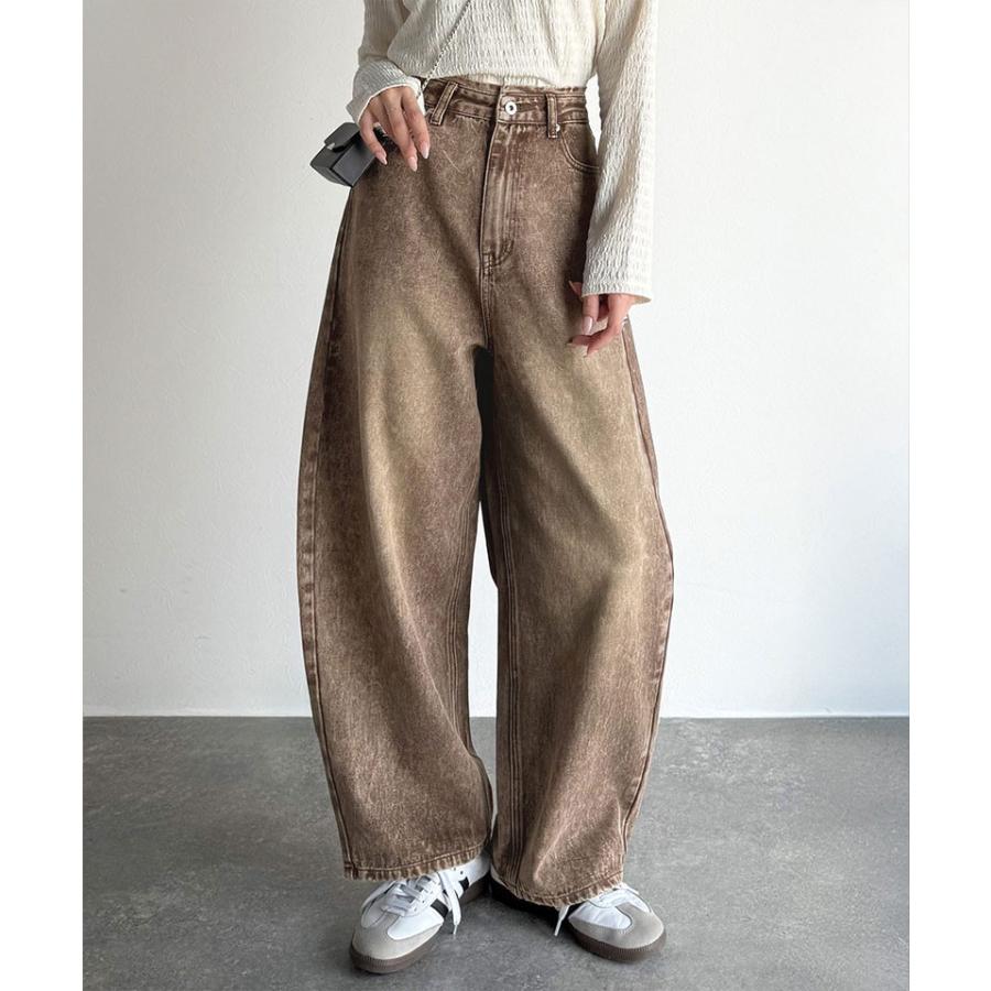 【 クラシカルエルフ classical elf 】 ボトムス パンツ レディース ゆったり シルエット カーブ デニム | classicalelf | 09