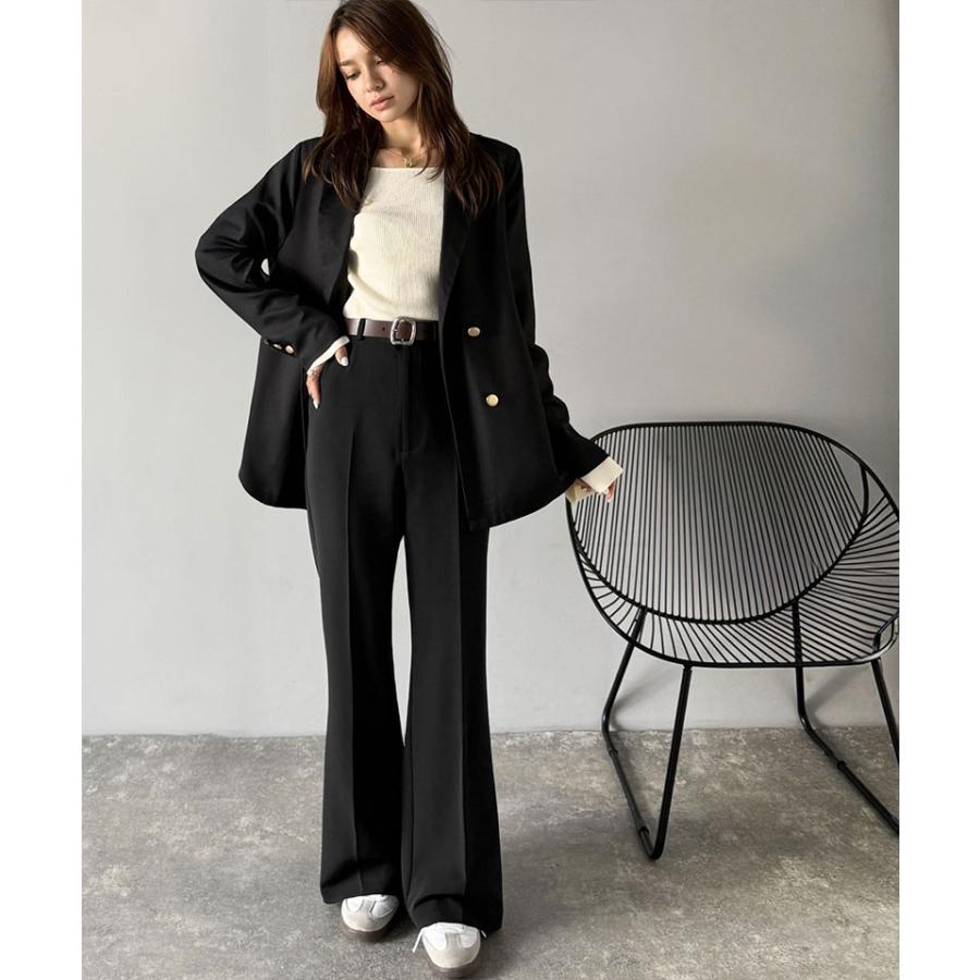 【 クラシカルエルフ classical elf 】ボトムス レディース 秋冬 パンツ 【UVカット・防しわ機能】 洗濯機 OK 美脚シルエット フレアパンツ | classicalelf | 07