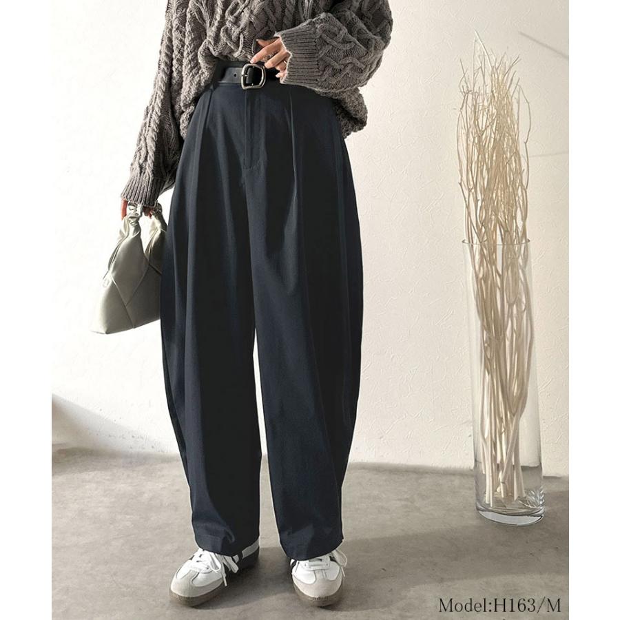 【 クラシカルエルフ classical elf 】 ボトムス レディース パンツ カーブパンツ サイドホールド 深タック 立体カーブ モード たっぷりシルエット | classicalelf | 11