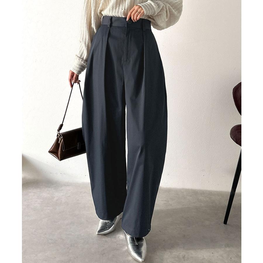 【 クラシカルエルフ classical elf 】 ボトムス レディース パンツ カーブパンツ サイドホールド 深タック 立体カーブ モード たっぷりシルエット | classicalelf | 14