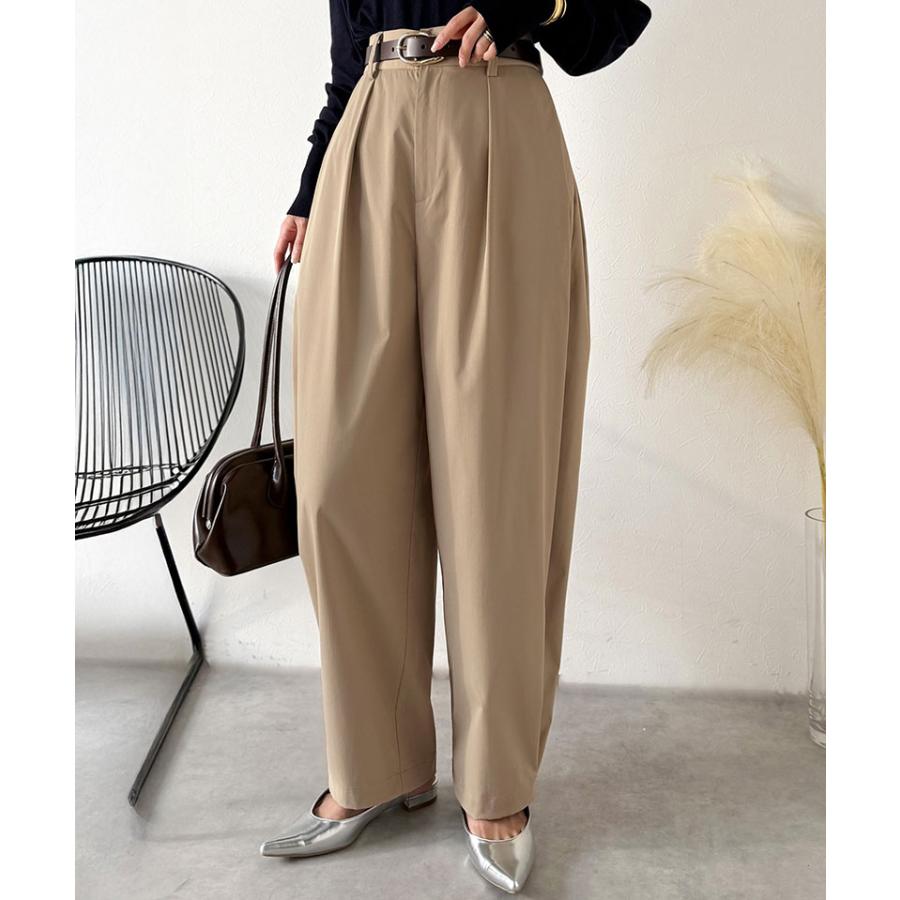 【 クラシカルエルフ classical elf 】 ボトムス レディース パンツ カーブパンツ サイドホールド 深タック 立体カーブ モード たっぷりシルエット | classicalelf | 09