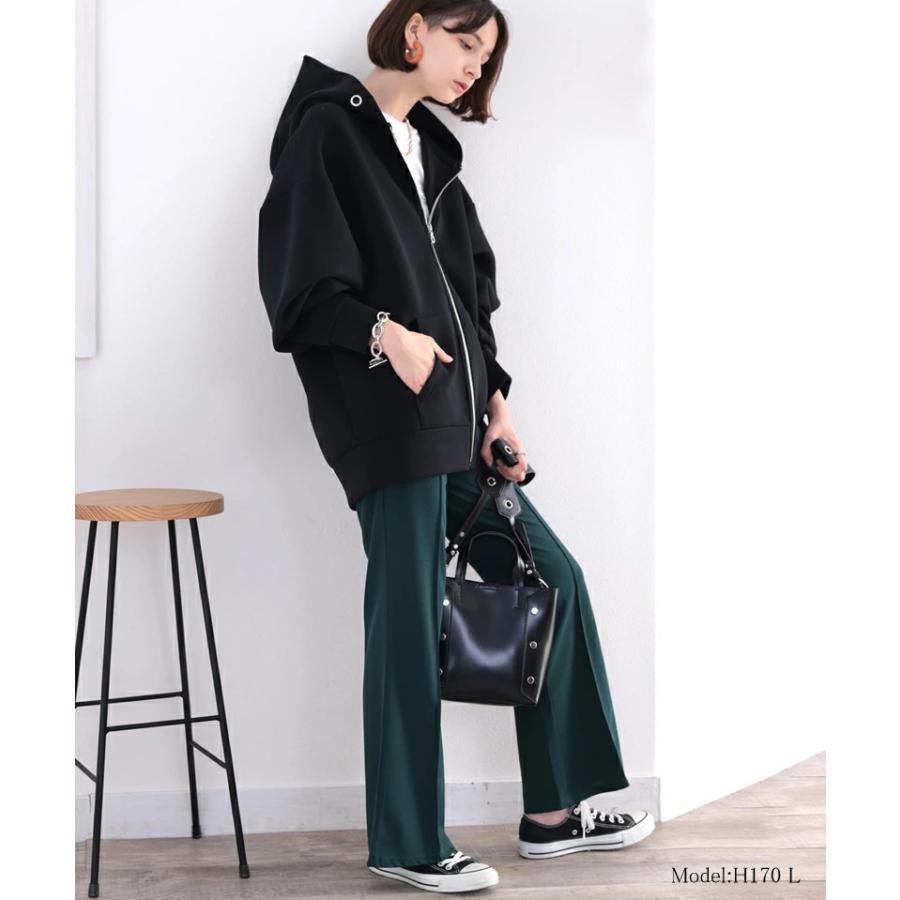 アウター パーカー ジップアップ レディース 大きいサイズ オーバーサイズ ゆったり 長袖 マシュマロ ビッグシルエット 大きめ 高見え 着回し ミドル | classicalelf | 13