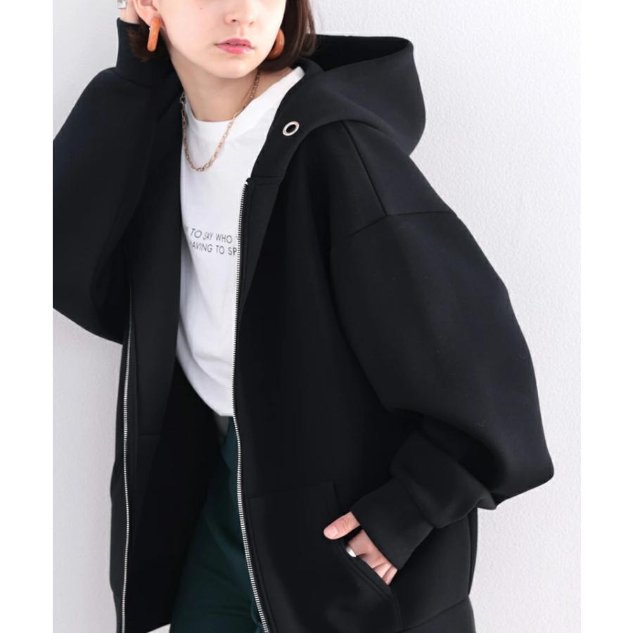 アウター パーカー ジップアップ レディース 大きいサイズ オーバーサイズ ゆったり 長袖 マシュマロ ビッグシルエット 大きめ 高見え 着回し ミドル | classicalelf | 15