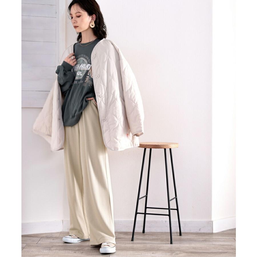 【sustaina+】レディース ボトムス パンツ 暖か 吸湿発熱 オーガニック コットン イージー フレア パンツ 大きいサイズ ゴム ゆったり 秋 冬 S M L XL | classicalelf | 11