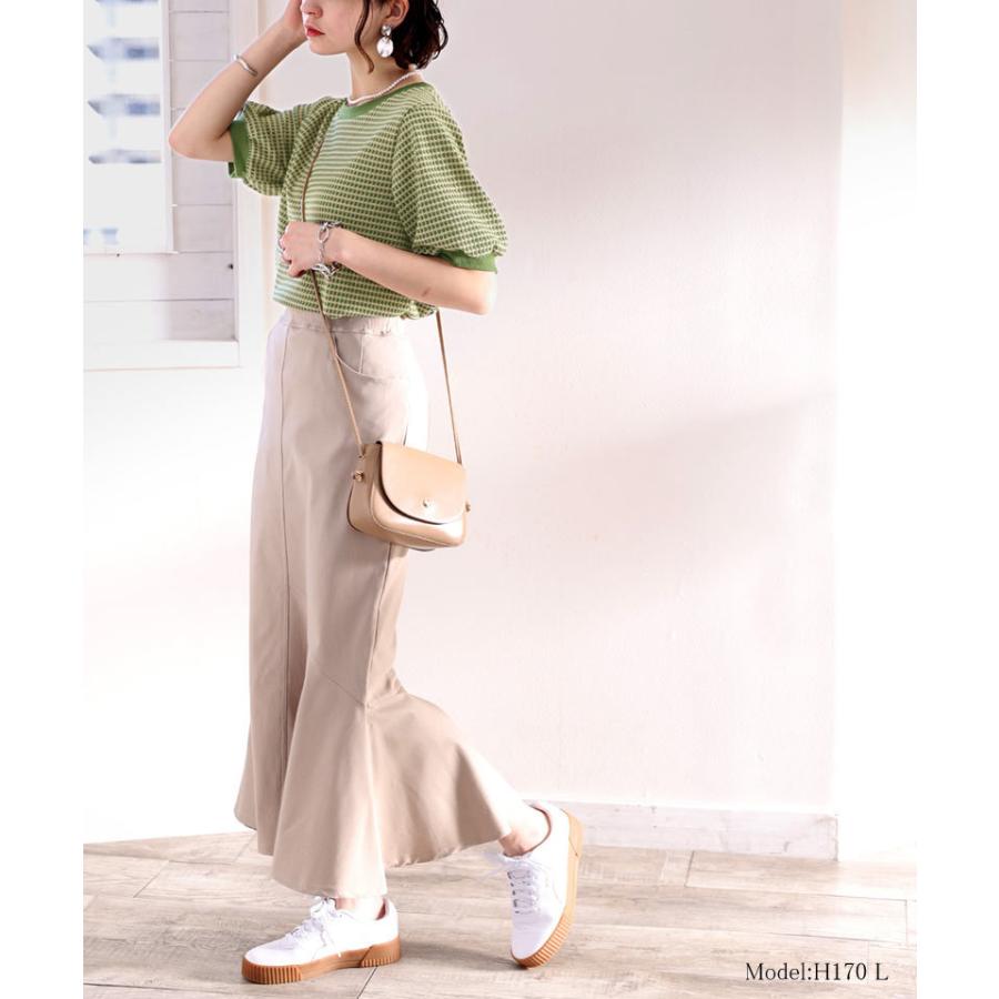 メール便  レディース 大きいサイズ トップス ニット ニットソー プルオーバー ジャガード Uネック 半袖 パフスリーブ レトロ ハニカム柄 幾何学柄 配 | classicalelf | 04