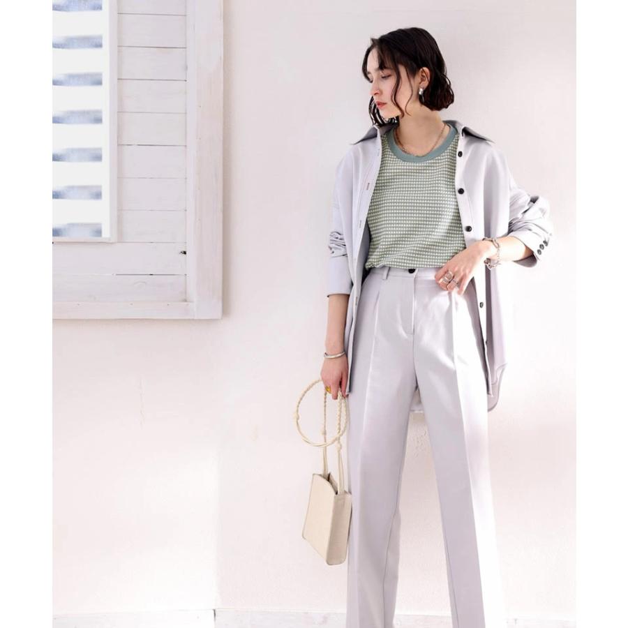 メール便  レディース 大きいサイズ トップス ニット ニットソー プルオーバー ジャガード Uネック 半袖 パフスリーブ レトロ ハニカム柄 幾何学柄 配 | classicalelf | 09