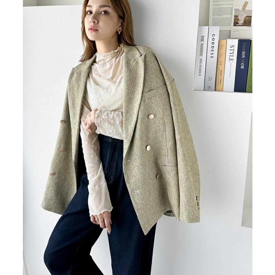 トップス Tシャツ レディース 凸凹 花柄 プリント フロッキー シアー ハイネック プルオーバー メロウ加工 レイヤードコーデ 透け感 シック | classicalelf | 05