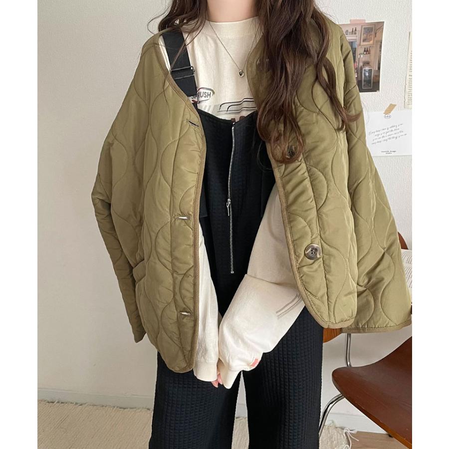 オールインワン サロペット レディース 膨れ ジャガード 素材 フロント ジップ サロペット パンツ オーバーサイズ ロングシーズン レイヤード | classicalelf | 08