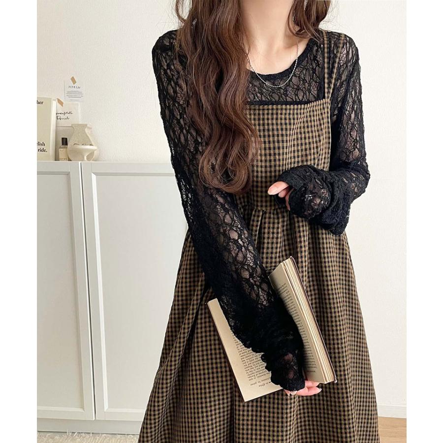 クラシカルエルフ classical elf ワンピース 夏 レディース キャミワンピ ギンガムチェック 主役級 ダブルストラップ バックオープン 大人 | classicalelf | 14