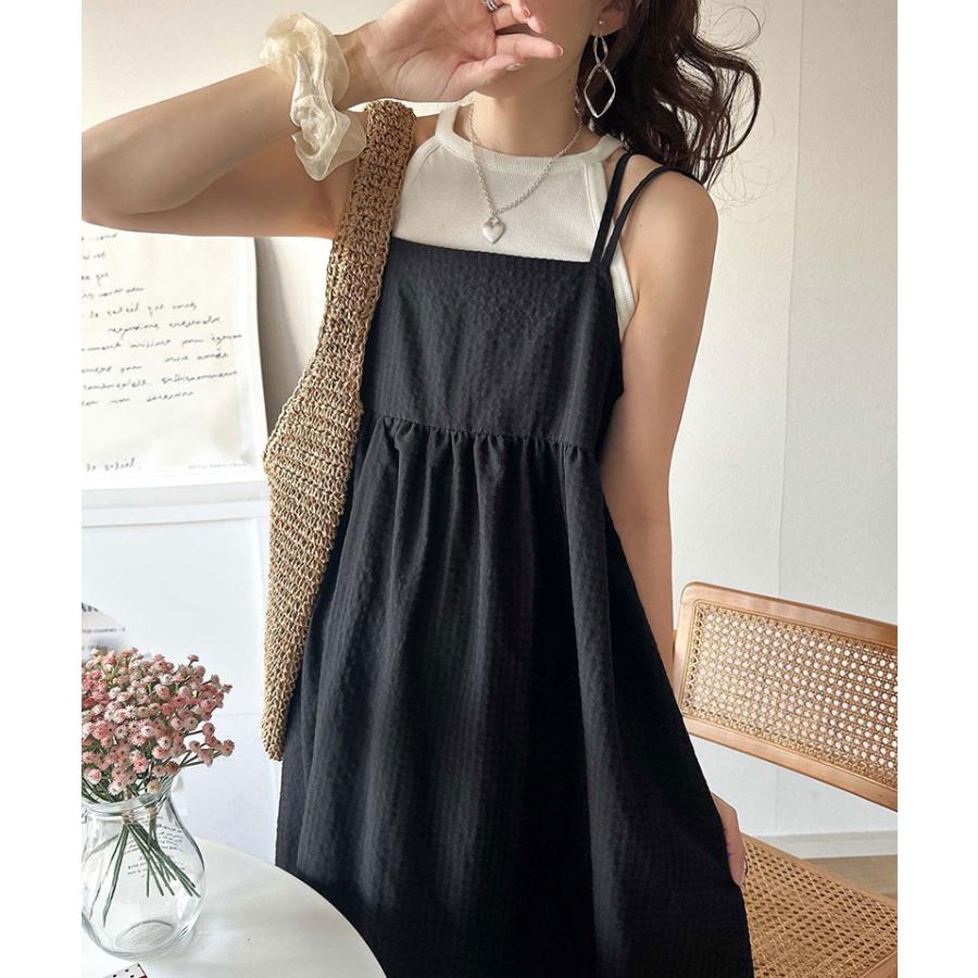 クラシカルエルフ classical elf ワンピース 夏 レディース キャミワンピ ギンガムチェック 主役級 ダブルストラップ バックオープン 大人 | classicalelf | 05