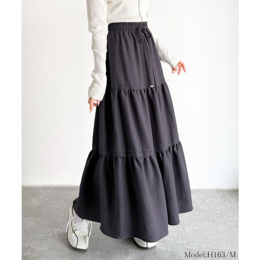 【 クラシカルエルフ classical elf 】 ボトムス スカート レディース ガーデンコア 3段 ティアード SK ロング丈 華やか ふんわり | classicalelf | 10
