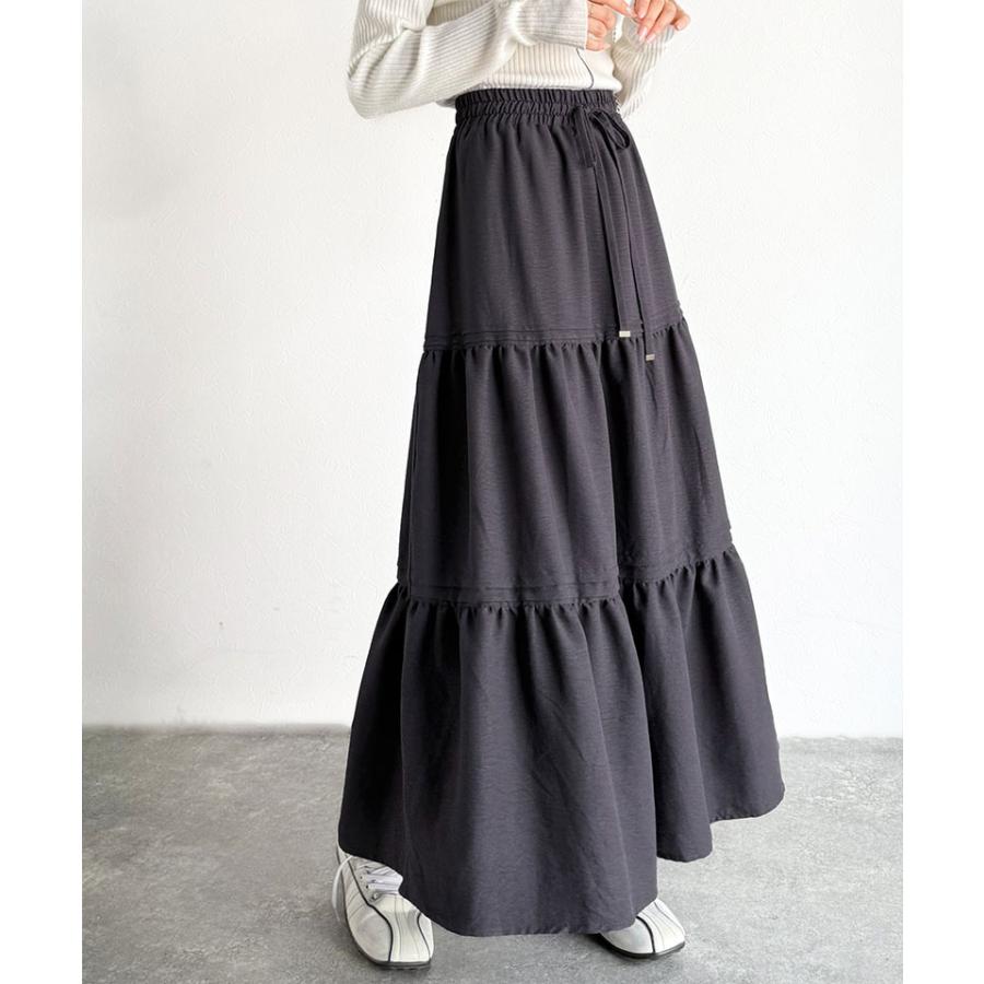 【 クラシカルエルフ classical elf 】 ボトムス スカート レディース ガーデンコア 3段 ティアード SK ロング丈 華やか ふんわり | classicalelf | 12