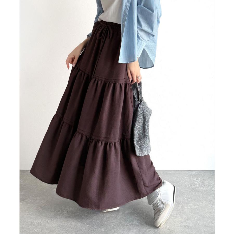 【 クラシカルエルフ classical elf 】 ボトムス スカート レディース ガーデンコア 3段 ティアード SK ロング丈 華やか ふんわり | classicalelf | 14