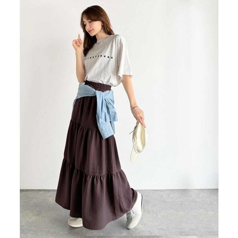 【 クラシカルエルフ classical elf 】 ボトムス スカート レディース ガーデンコア 3段 ティアード SK ロング丈 華やか ふんわり | classicalelf | 15