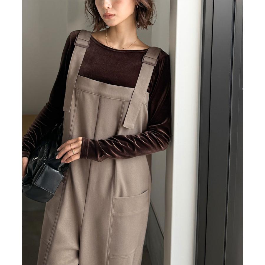 【 クラシカルエルフ classical elf 】 オールインワン サロペット レディース 高見え サイド ポケット デザイン ハイウエスト サロペ レイヤードコーデ | classicalelf | 13