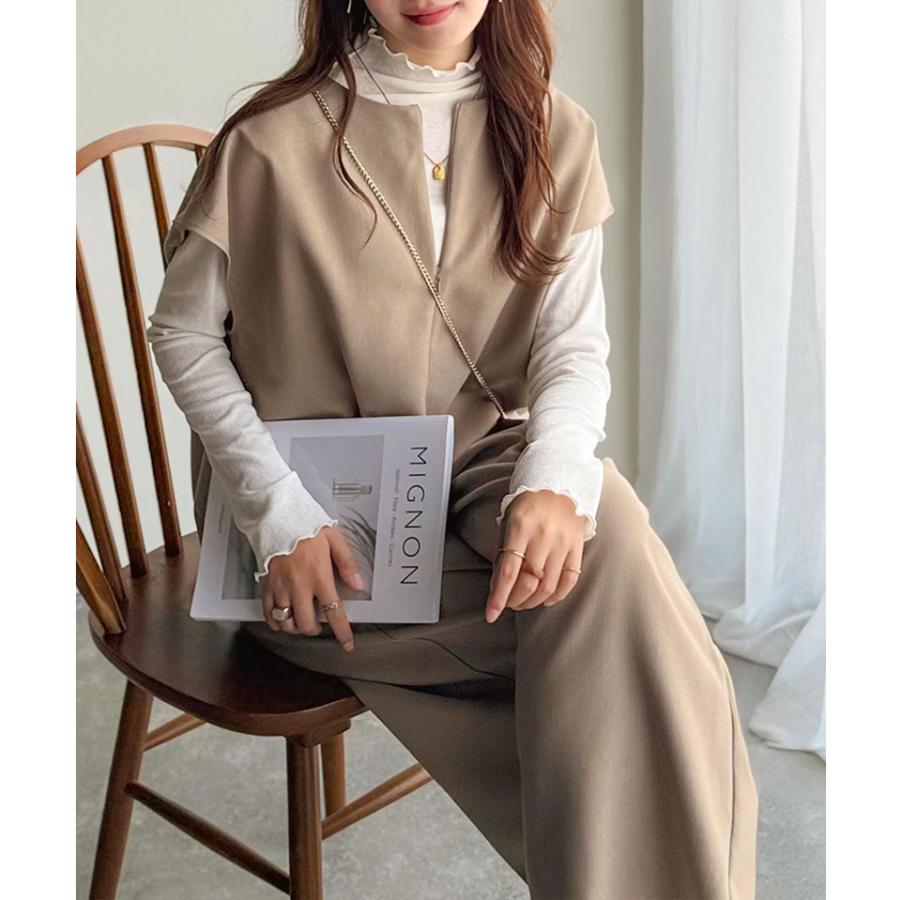 【 クラシカルエルフ classical elf 】 オールインワン サロペット レディース ハーフジップオールインワン スタイルアップ 高見え レイヤードコーデ | classicalelf | 14