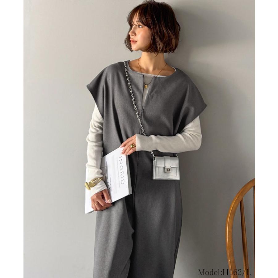 【 クラシカルエルフ classical elf 】 オールインワン サロペット レディース ハーフジップオールインワン スタイルアップ 高見え レイヤードコーデ | classicalelf | 07