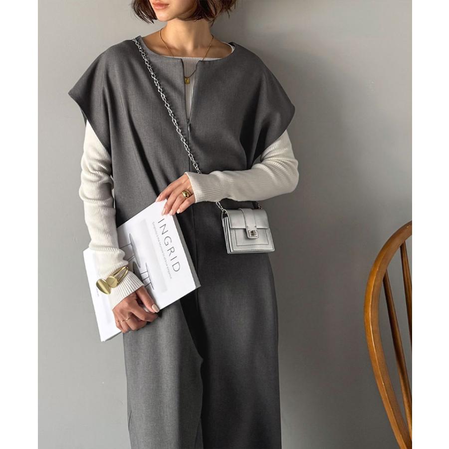 【 クラシカルエルフ classical elf 】 オールインワン サロペット レディース ハーフジップオールインワン スタイルアップ 高見え レイヤードコーデ | classicalelf | 09