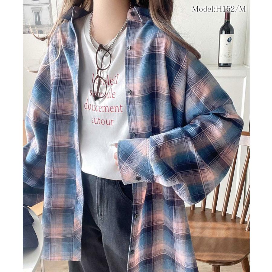 【 クラシカルエルフ classical elf 】 チェックシャツ レディース 秋冬 トップス シャツ レディース 微起毛 大きいサイズ チェック柄 ゆったり | classicalelf | 11