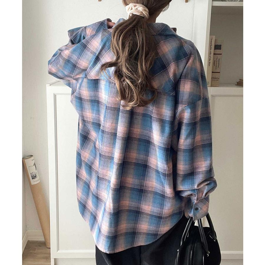 【 クラシカルエルフ classical elf 】 チェックシャツ レディース 秋冬 トップス シャツ レディース 微起毛 大きいサイズ チェック柄 ゆったり | classicalelf | 12