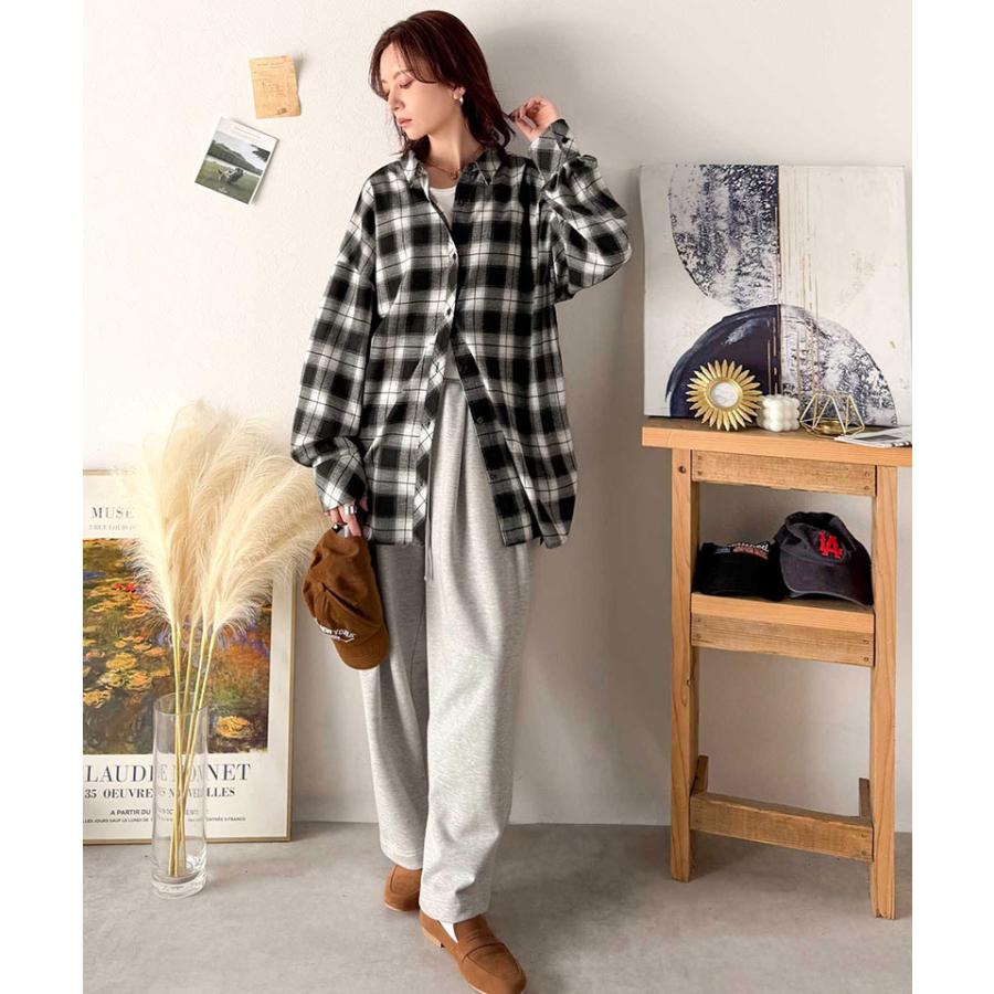【 クラシカルエルフ classical elf 】 チェックシャツ レディース 秋冬 トップス シャツ レディース 微起毛 大きいサイズ チェック柄 ゆったり | classicalelf | 04
