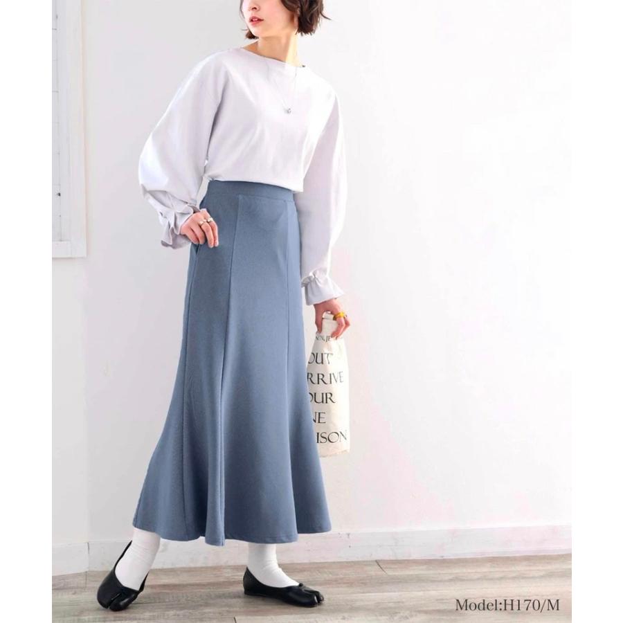 レディース ボトムス カット ツイル きれいめ マーメイド スカート ロング 丈 後ろゴム 楽ちん ストレッチ素材 ポケット付 ブラック ブラウン XL L M | classicalelf | 06