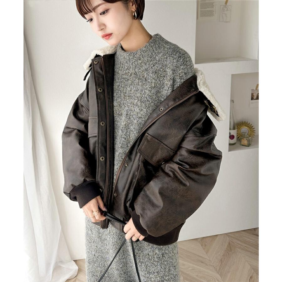 ワンピース レディース ふんわり ウール混 ミックス糸 ミドル丈 シンプル ニット ワンピ ゆったり 体型カバー 暖か Iライン 着回し おでかけ | classicalelf | 12