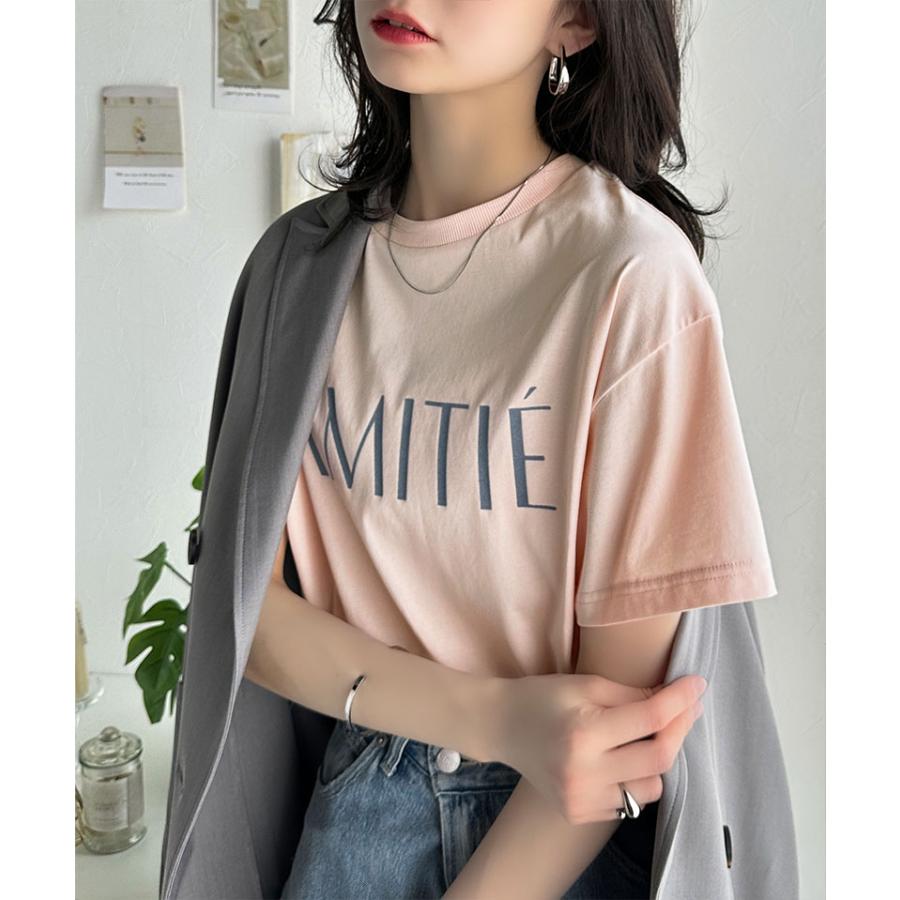 【 クラシカルエルフ classical elf 】 tシャツ レディース 半袖 トップス カットソー 大人シンプル ベーシック キレイめカジュアル ロゴT 洗練 | classicalelf | 11