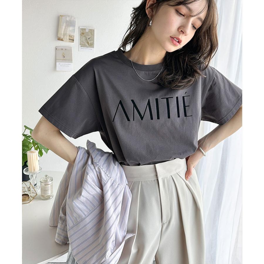【 クラシカルエルフ classical elf 】 tシャツ レディース 半袖 トップス カットソー 大人シンプル ベーシック キレイめカジュアル ロゴT 洗練 | classicalelf | 05