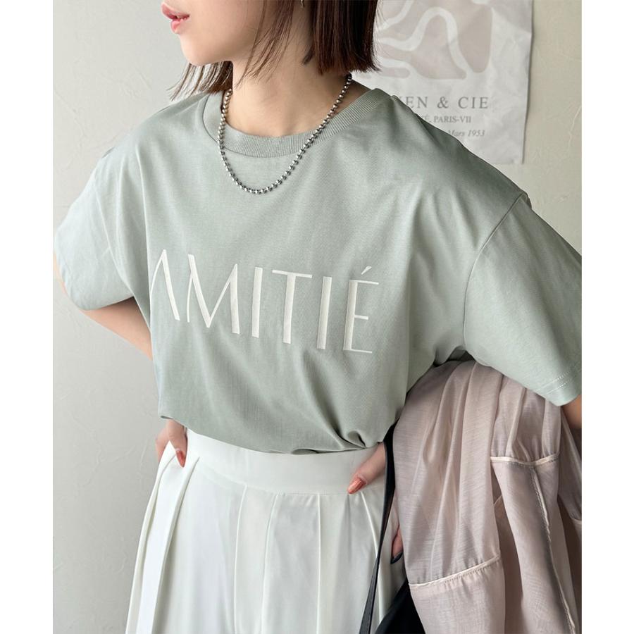 【 クラシカルエルフ classical elf 】 tシャツ レディース 半袖 トップス カットソー 大人シンプル ベーシック キレイめカジュアル ロゴT 洗練 | classicalelf | 07