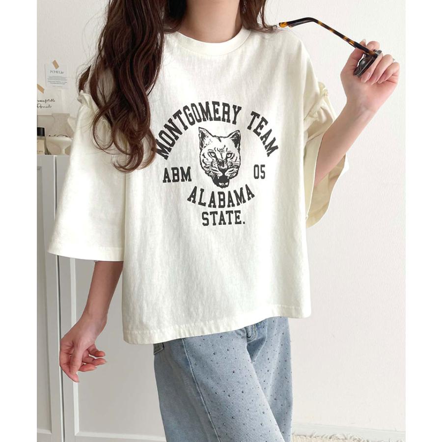 【 クラシカルエルフ classical elf 】 tシャツ レディース 半袖 トップス カットソー 綿100％ こなれ見え フェミニン カジュアル 定番 大人カジュアル | classicalelf | 04