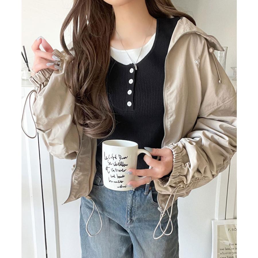 【 クラシカルエルフ classical elf 】トップス ニット レディース 長袖 ヘンリーネック フェイクレイヤード カジュアル 重ね着風 シンプル 存在感 | classicalelf | 10