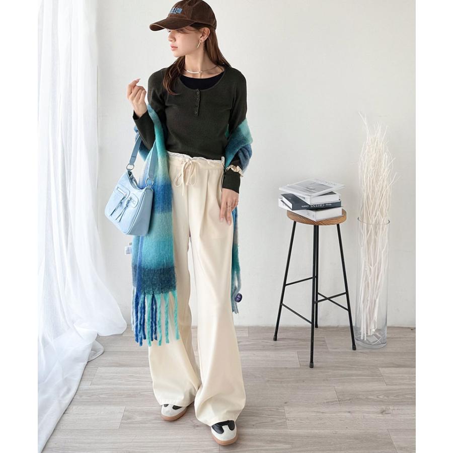 【 クラシカルエルフ classical elf 】トップス ニット レディース 長袖 ヘンリーネック フェイクレイヤード カジュアル 重ね着風 シンプル 存在感 | classicalelf | 12