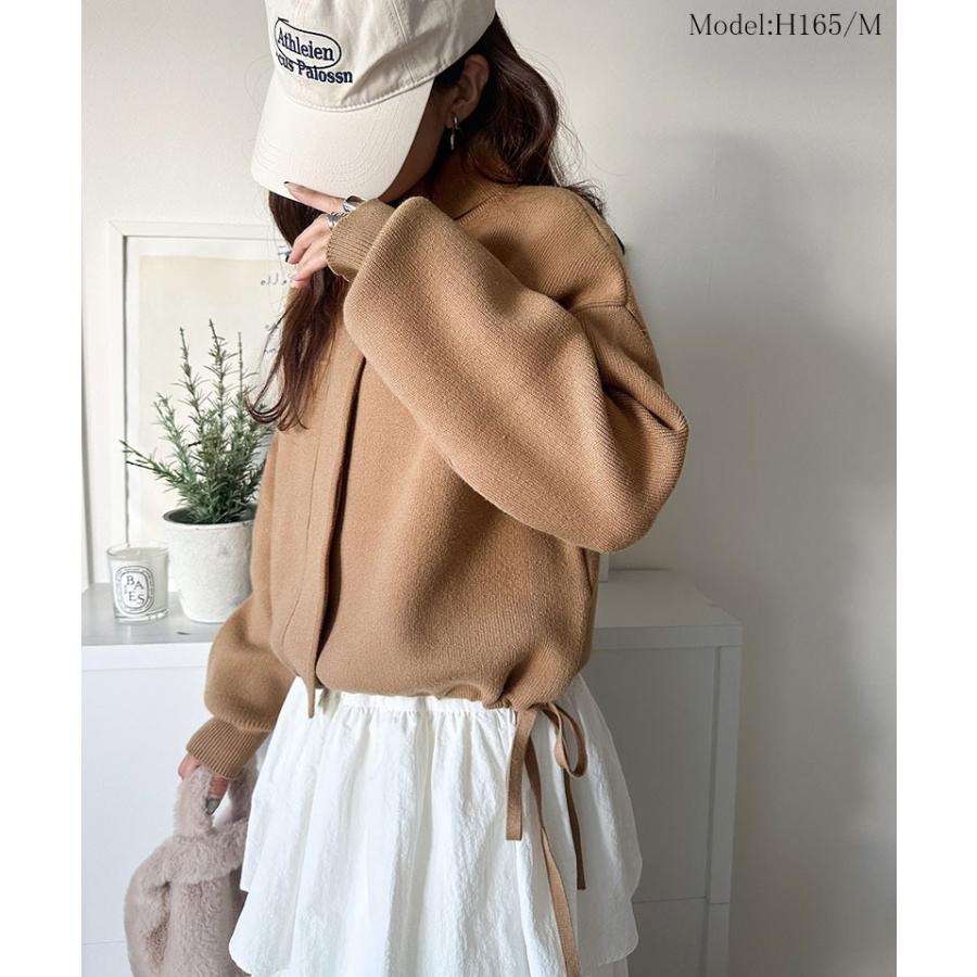 【 クラシカルエルフ classical elf 】 アウター ブルゾン レディース ジャケット ニット 比翼 上品 シンプル ストレスフリー 軽やか ニット素材 柔らかい | classicalelf | 12