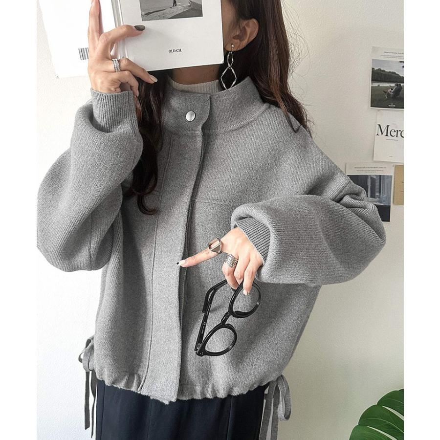 【 クラシカルエルフ classical elf 】 アウター ブルゾン レディース ジャケット ニット 比翼 上品 シンプル ストレスフリー 軽やか ニット素材 柔らかい | classicalelf | 08