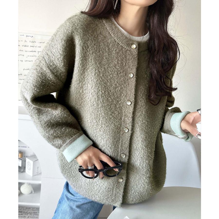 【 クラシカルエルフ classical elf 】カーディガン レディース 秋冬 大きいサイズ トップス ダブルフェイス ノーカラー フェザーカーデ 羽織り | classicalelf | 12