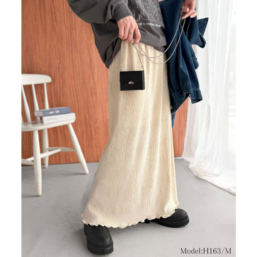 【 クラシカルエルフ classical elf 】 ボトムス スカート レディース プリーツスカート ロング丈 楊柳 ウエスト2w | classicalelf | 02