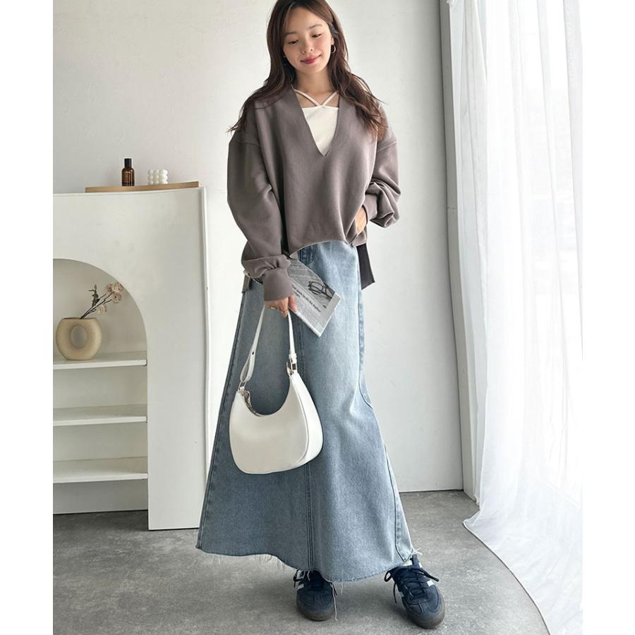 【 クラシカルエルフ classical elf 】 トップス スウェット レディース プルオーバー 裏起毛 深めVネック | classicalelf | 12