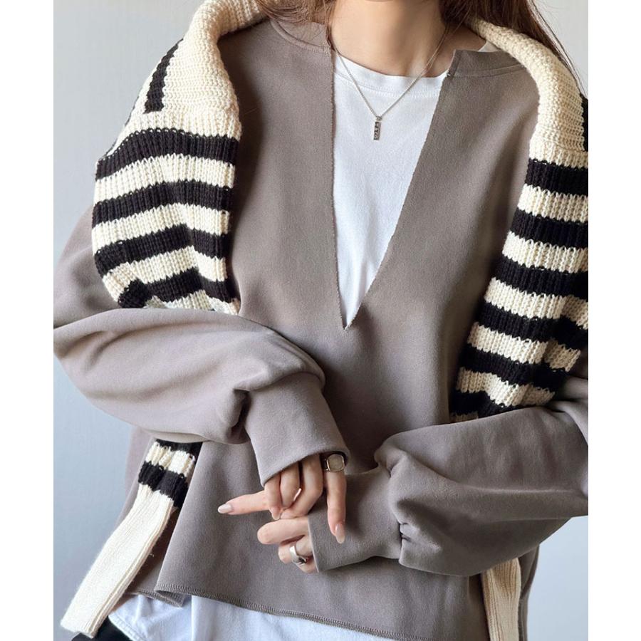 【 クラシカルエルフ classical elf 】 トップス スウェット レディース プルオーバー 裏起毛 深めVネック | classicalelf | 14