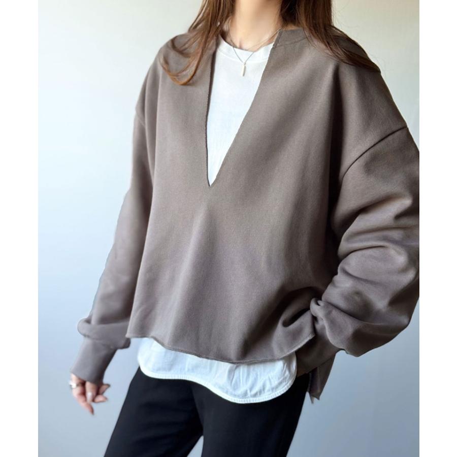 【 クラシカルエルフ classical elf 】 トップス スウェット レディース プルオーバー 裏起毛 深めVネック | classicalelf | 15