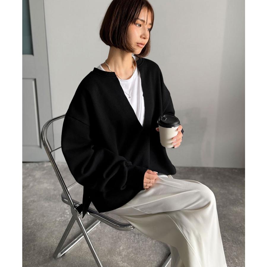 【 クラシカルエルフ classical elf 】 トップス スウェット レディース プルオーバー 裏起毛 深めVネック | classicalelf | 06